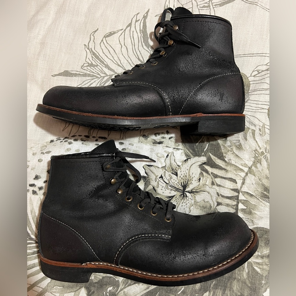 Red Wing 2955 Blacksmith Boot in Black Spitfire Leather Men’s Size 10.5 - Picture 3 of 8